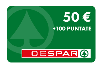50€ Despar +100P