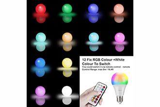 Lampadina LED Multi Color con Telecomando - Bidoo