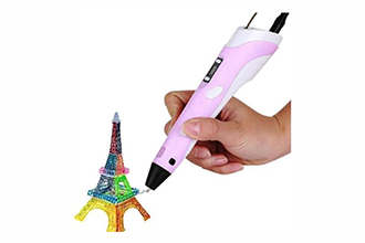 Penna Stampa 3D con Display LED Rosa