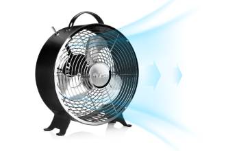 Ventilatore da Tavolo Retro Nero